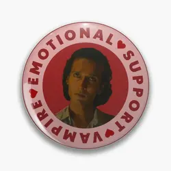 Armand Emotional Support Vampire  Soft Button Pin Cartoon Lover Lapel Pin Jewelry Creative Fashion Funny Gift Badge Brooch
