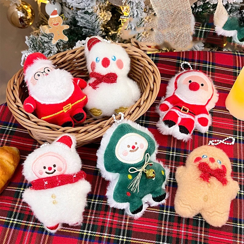 Cute Plush Cartoon Pendant Christmas Series Doll Pendant Multi Functional Jewelry Bag Doll Pendant Christmas New Year Gift 2025