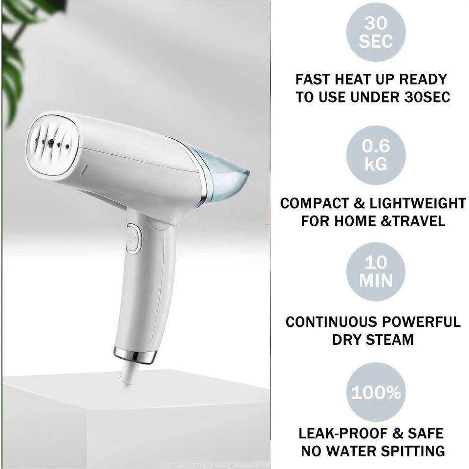 Portable Handheld Clothes Steamer, Engomar Micro Ferro a Vapor, Folding Garment Steamer, Hand Held