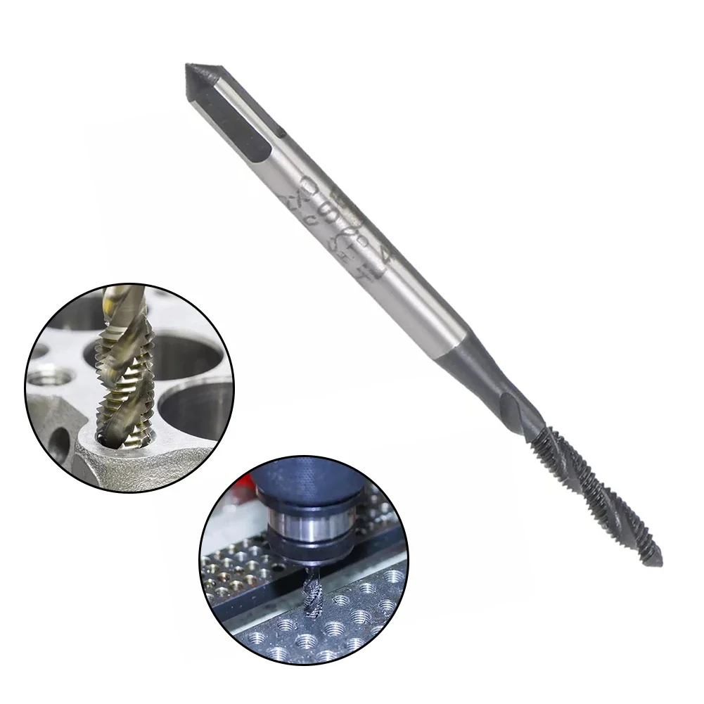 

High Speed Steel Tap HSS Nitriding Coated Tap Rust-proof Spiral Groove Design Stainless Steel Sticky Materials