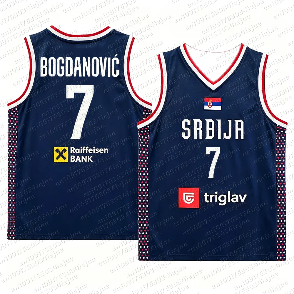Unisex Atmungsaktives Schnelltrocknendes Basketball-Trikot Srbija 15 Jokic Günstige Hochwertige Outdoor-Sportbekleidung für Kinder – Detail 19