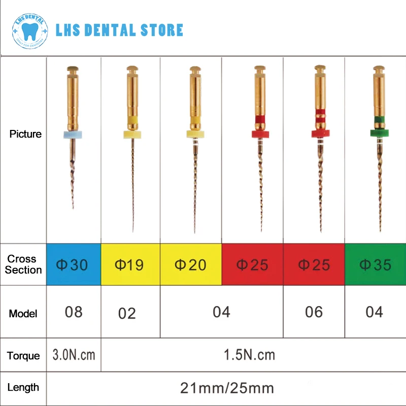 6pcs/Box COXO SOCO PRO Dental Nickel Titanium Heat Activation Root Canal File Endodontic Rotary Files Dentist Materials