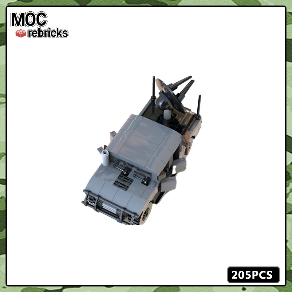 MOC Military Series InGen Radio Hummer Radar Communication Vehicle Building Block Model DIY Kids Toys Hobbies Holiday Gifts