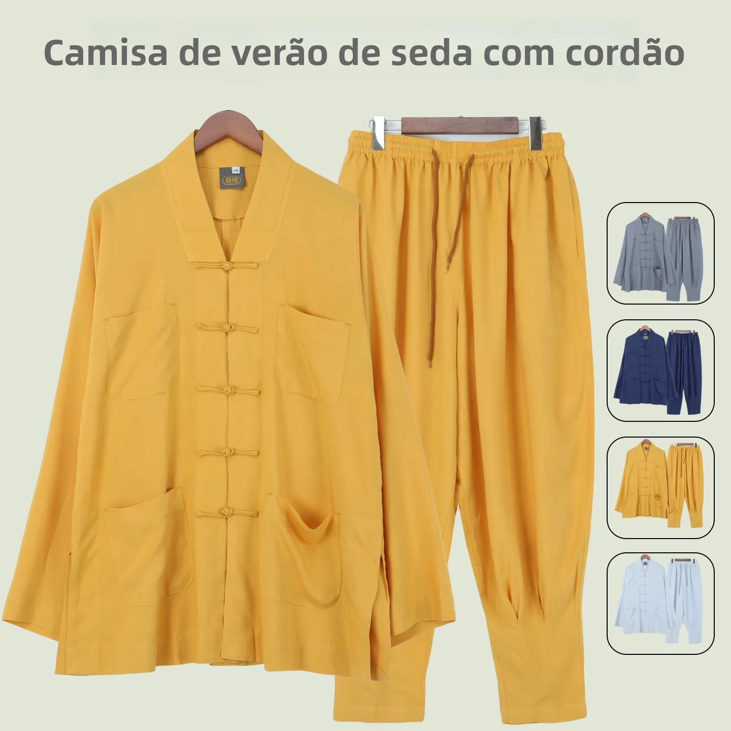 pure-cotton-monastic-outfit-short-coat-summer-thin-no-tie-leggings-loose-fit-casual-style-monk-suit-set-comfortable-breathable