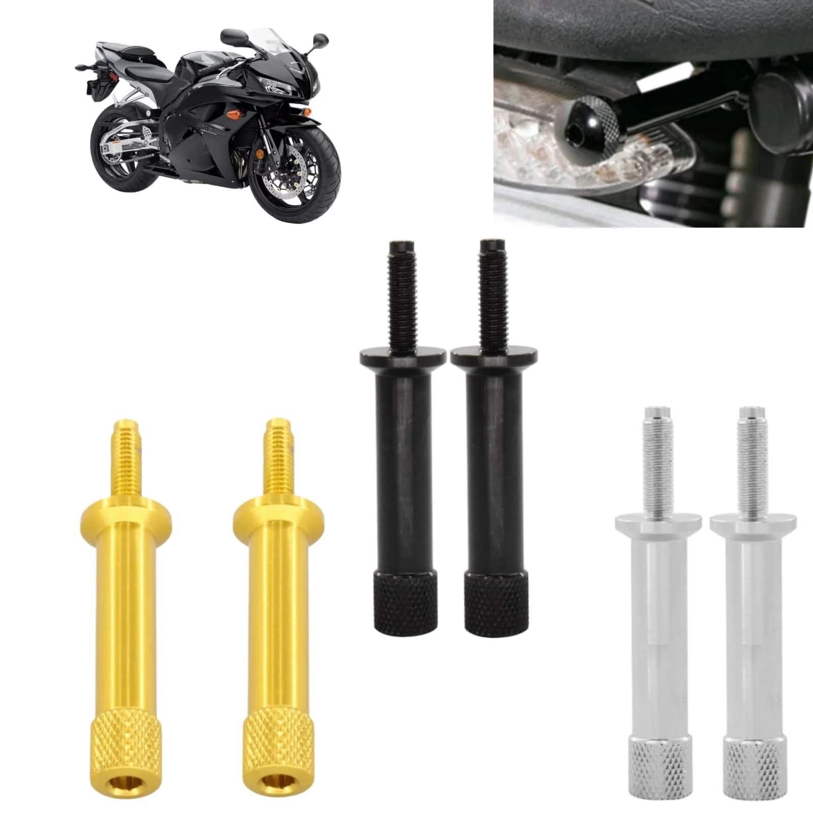 Universal Accessories Seat Bolts Long Quick Release Extended Screw Tool For Triumph Bonneville Thruxton T100 Scrambler 2Pcs