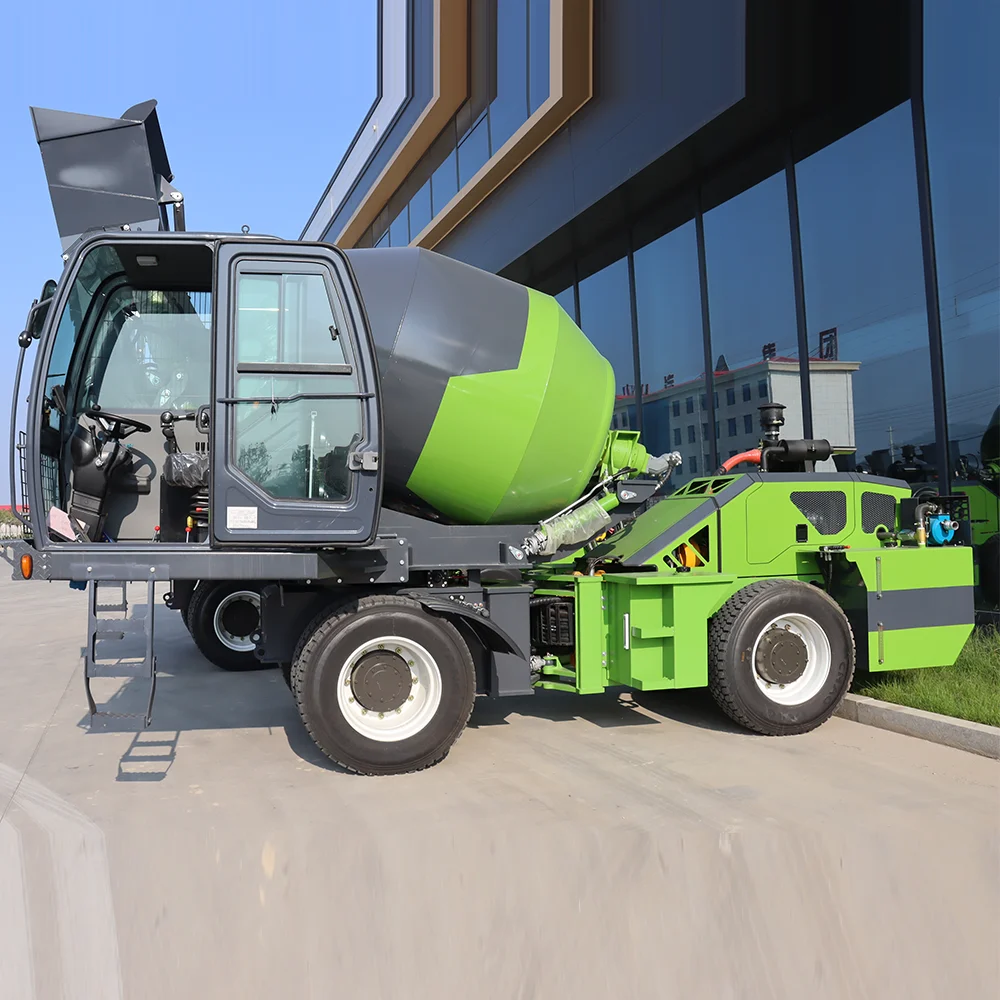 Hot Sale Concrete Machinery Self-Loading Concrete Mixer Trucks and Pan Mixer Machines