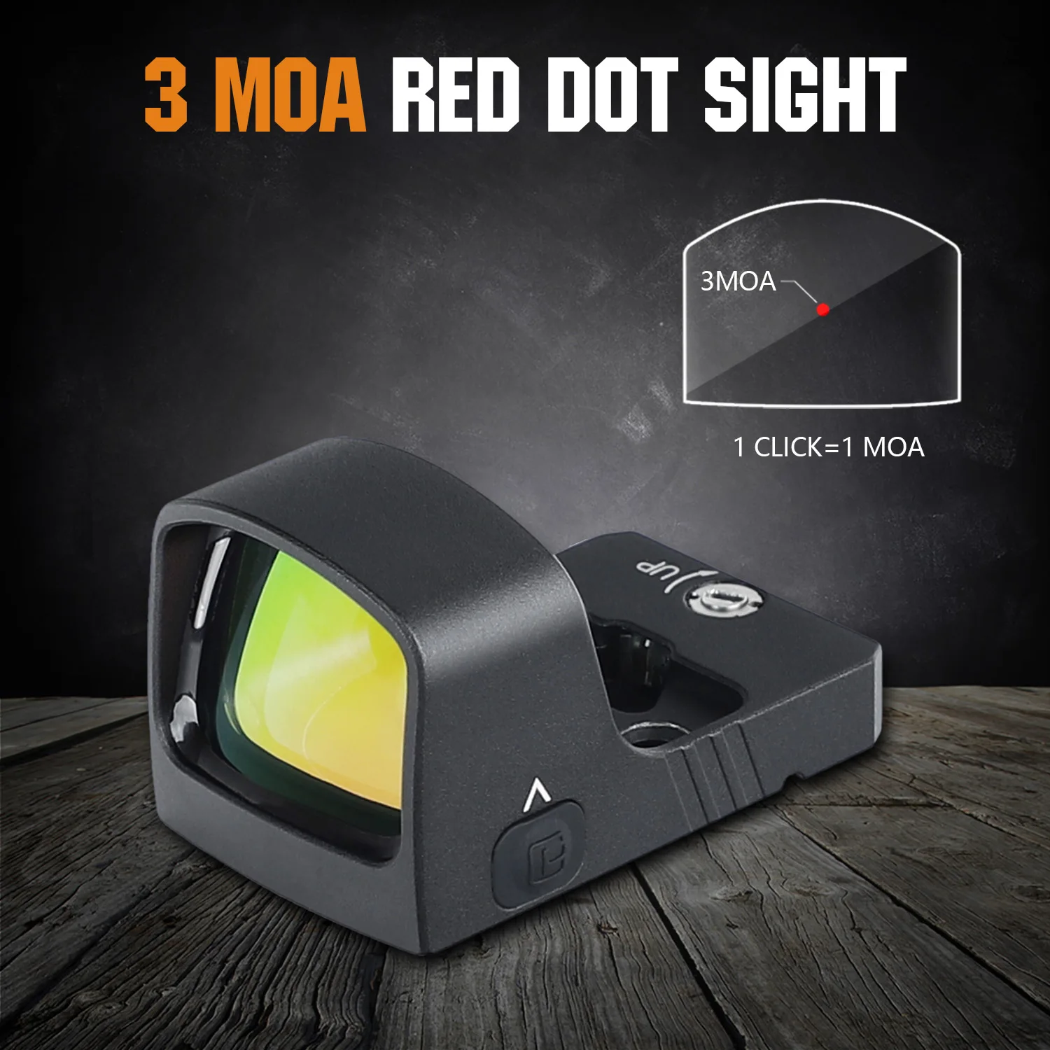 

ohhunt 3 MOA Hunting Shake Awake Red Dot Sight Adjustable Brightness