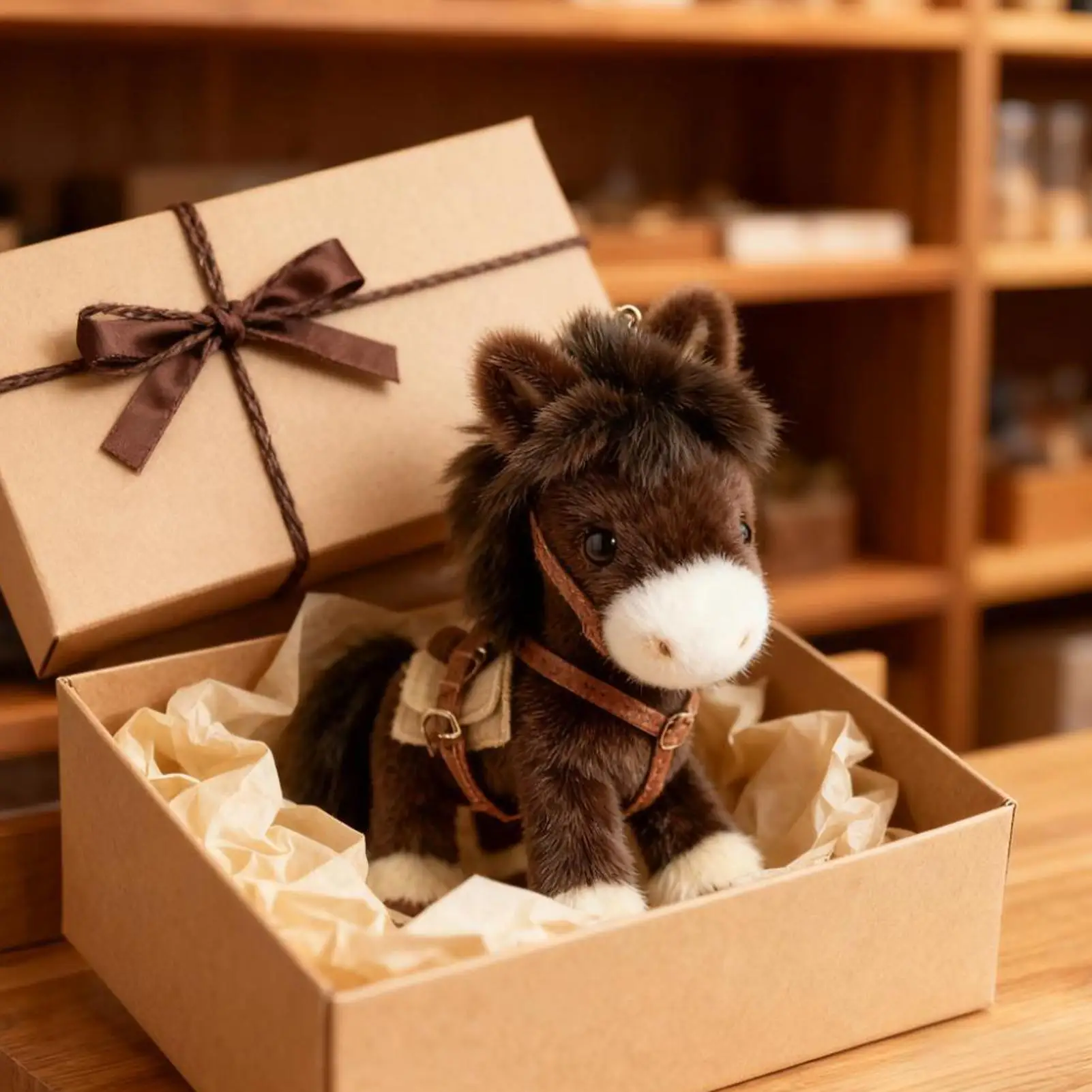 Lindo Llavero de Peluche de Caballo, Colgante de Dibujos Animados Suave para Bolsos, Accesorio de Moda para Mochilas y Carteras, Novedad 2026 para Niñas