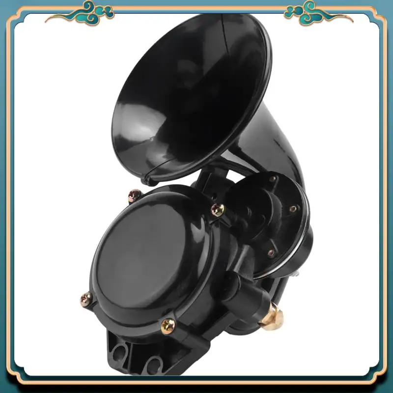 

Latest 12V/24V Auto Air Horn Loud Truck Trumpet Air Horn With Electric Valve Flat For Car Vehicle Trucks Bus Van Train
