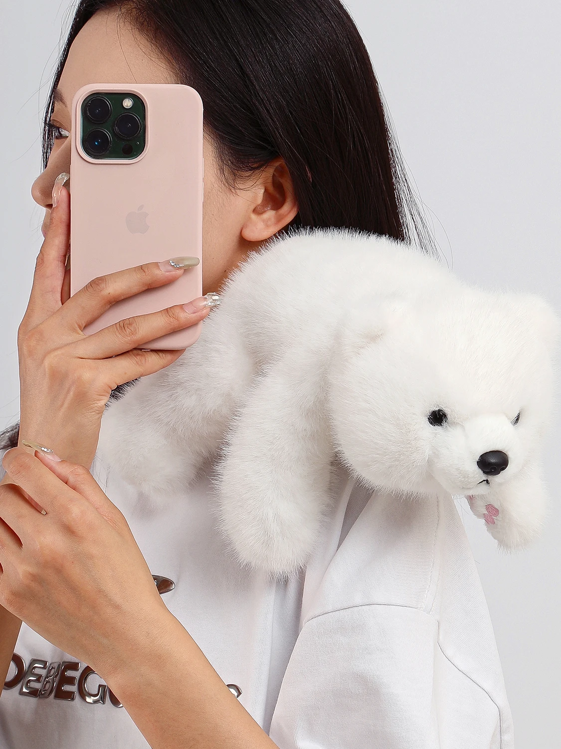 かわいい白いシロクマのぬいぐるみ枕、女の子への誕生日プレゼント、中国製ppコットン入り柔らかいクマのぬいぐるみ