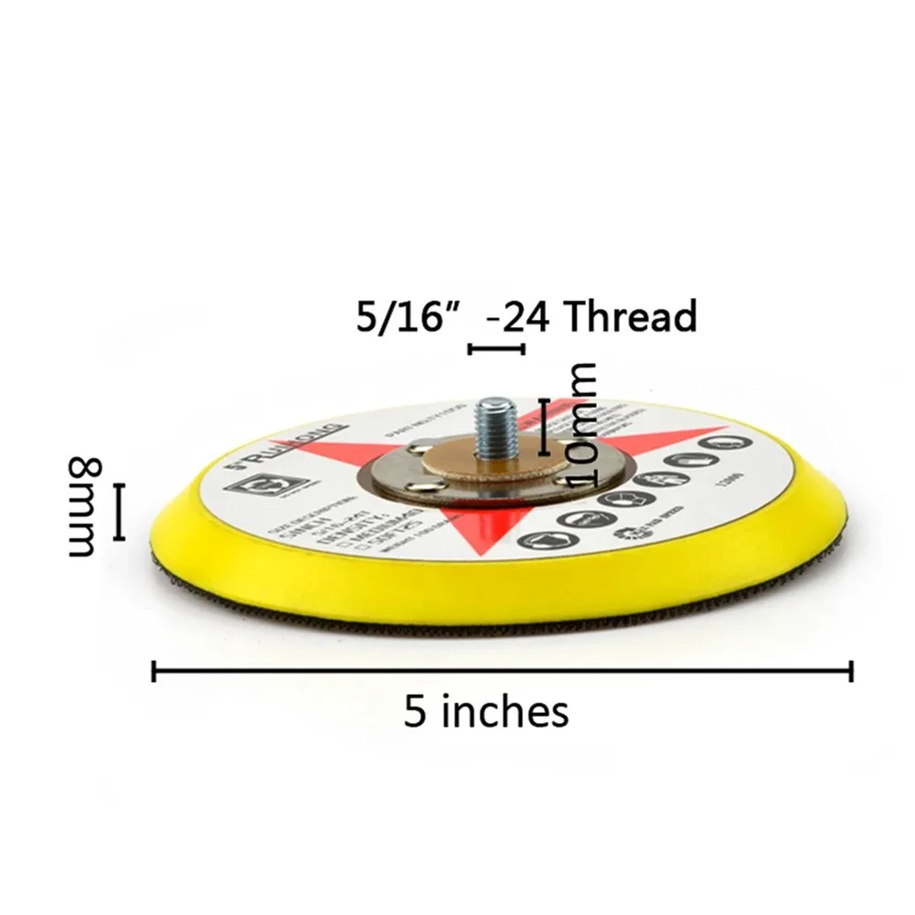 Levigatura Levigatura Tampone Strumenti 125mm 5 pollici Abrasivo E Supporto Pad Piastra Polacco Più Nuovo Pratico Protable Vendita Calda