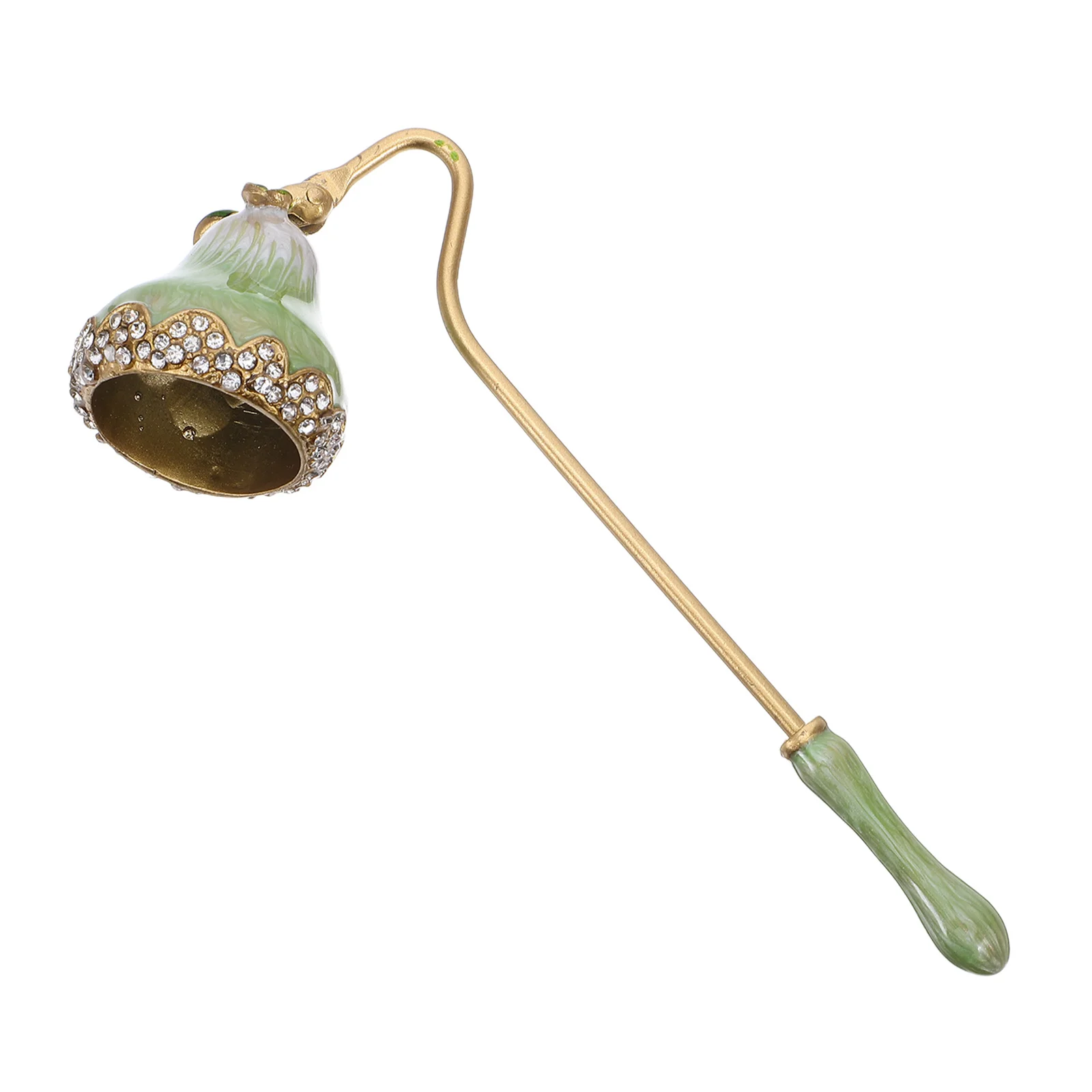 

Vintage Flower Snuffer Long Handle Rustic Wick Extinguisher Decorative Wax Snuffer Tool for Kitchen Party