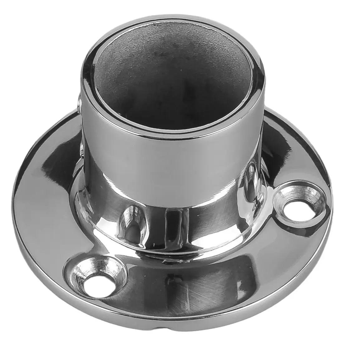 32mm 90 Degree 316 Stainless Steel Handrail Hand Rail Fitting Stanchion Hardware Round Base Tube Pipe For Marine Boat Yacht