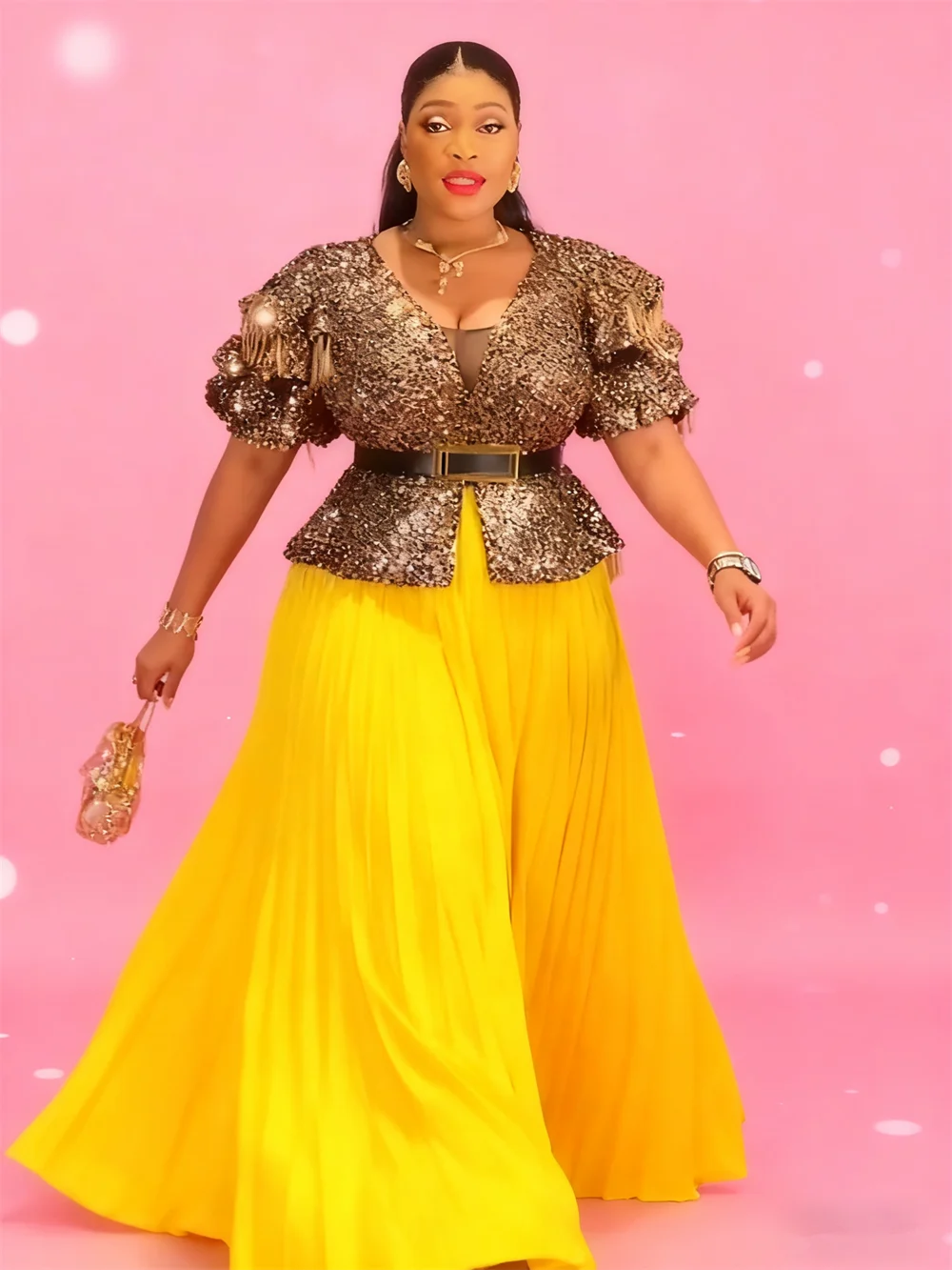 

Африканские вечерние платья больших размеров для женщин, свадебное платье с блестками, мусульманское платье, Анкара Дашики, африканская одежда, кафтан, наряды