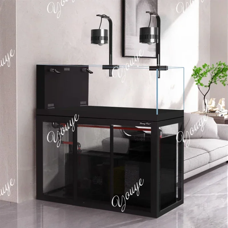 

A63 80 см, большой и средний аквариум производителя по индивидуальному заказу с системой фильтра, бесплатная смена воды, аквариум для соленой воды