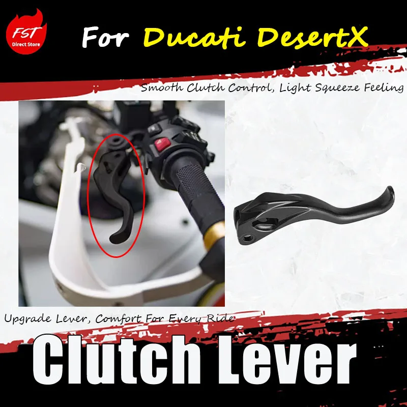 For Ducati DesertX customization accessory - off-road competition aluminum clutch handle horn-shaped piece