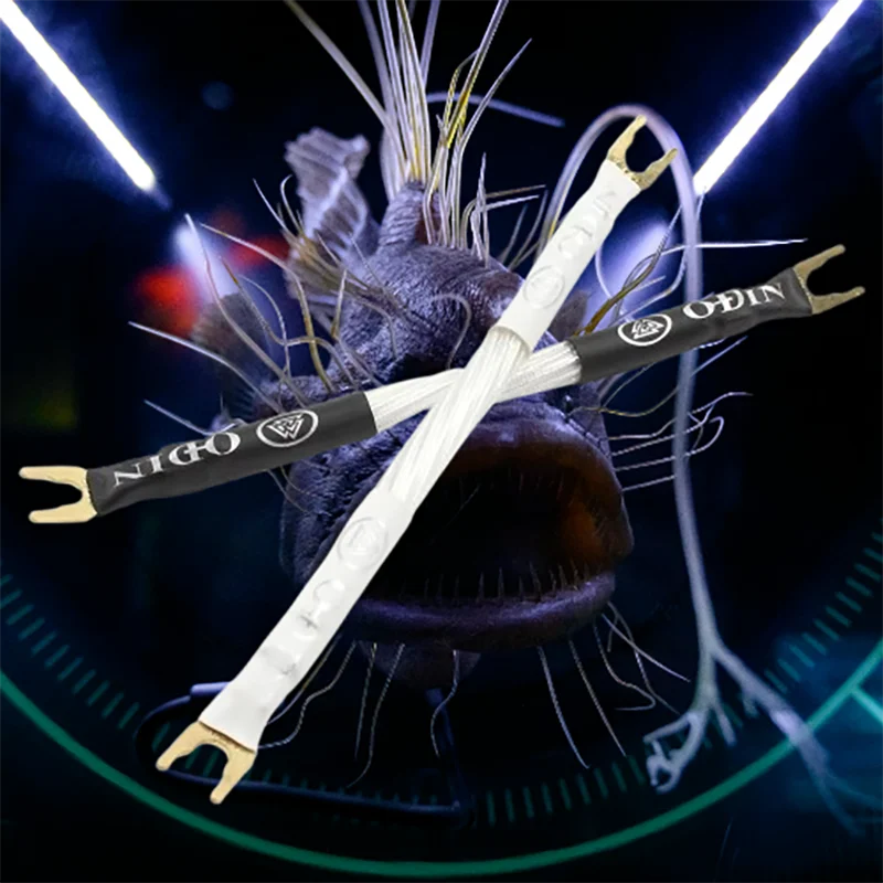 

Nordost ODIN 2 Premium Bi-Wire Jumpers - Silver-Plated OFC with Dual Mono-Filament Tech - Banana to Y 4-Pack​