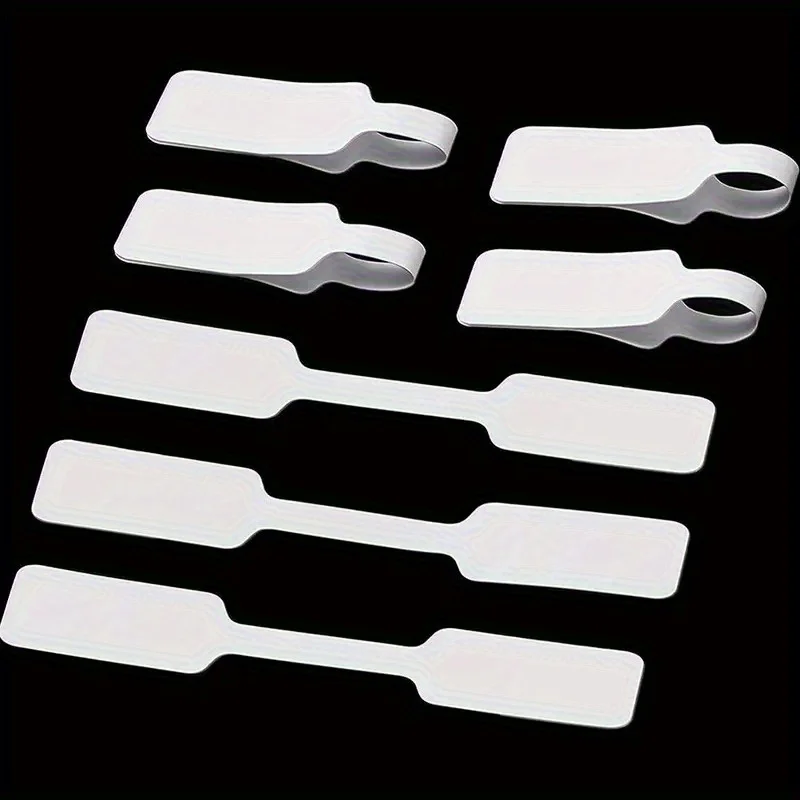 100pcs White Cable Label Organizer -Self-Adhesive, Writeable Cable Labels, Suitable for Office and School Organization,Labels