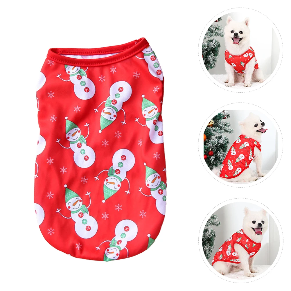 

Pet Vest Xmas Costume Dog Polyester Clothes Outfit Christmas Clothing Supply Puppy