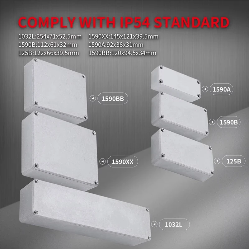 1590XX Guitar Pedal Enclosure Effect Guitar Effects Pedal Enclosure 120X95X35mm Aluminum Metal Stomp Box Case DIY Effects Box