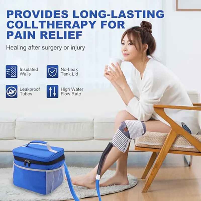 TRBS 1 Set Cold Therapy System Ice Machine System for ACL Knee Surgery Recovery - Quiet Pump, Flexible Kit, Portable