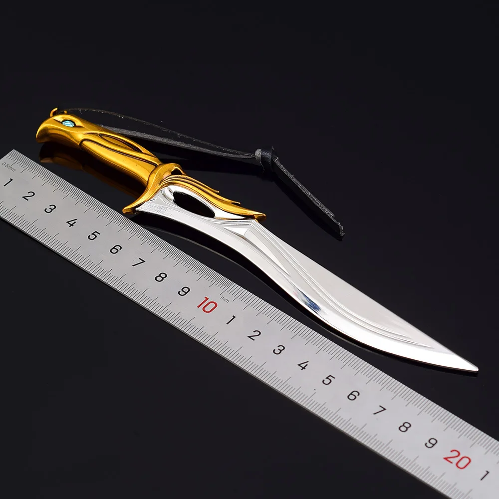 18cmValorant Soveregin espada juego periféricos Metal modelo Weapo accesorios decoración de escritorio adornos colgante llavero juguetes de regalo