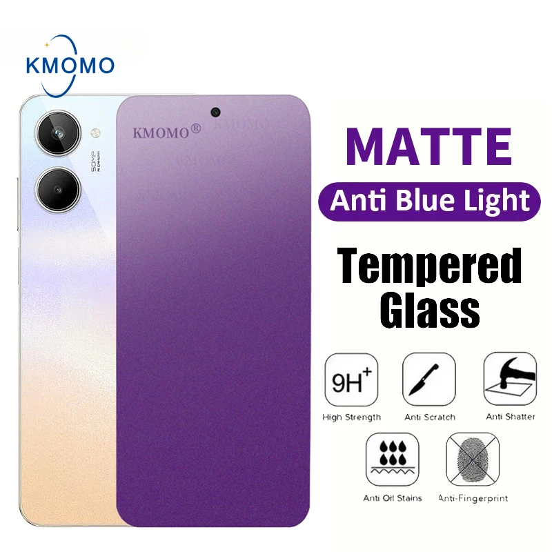 무광 안티 블루 레이 강화 유리, Realme 13 4G 12 + 5G 11 10 Pro 9 Plus 9i 8 8i 7 7i 6 6i 5 5i 5s 화면 보호대