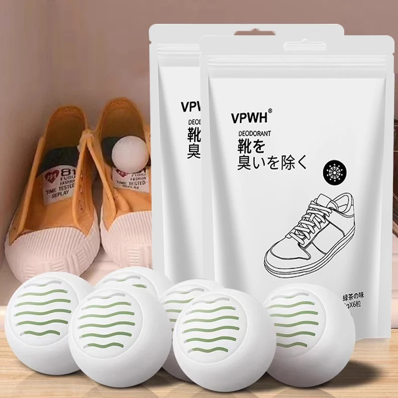 6pcs Ball Shoe Deodorizer And Freshener Ball Fruity Fragrance Essential Foot Care Deodorant