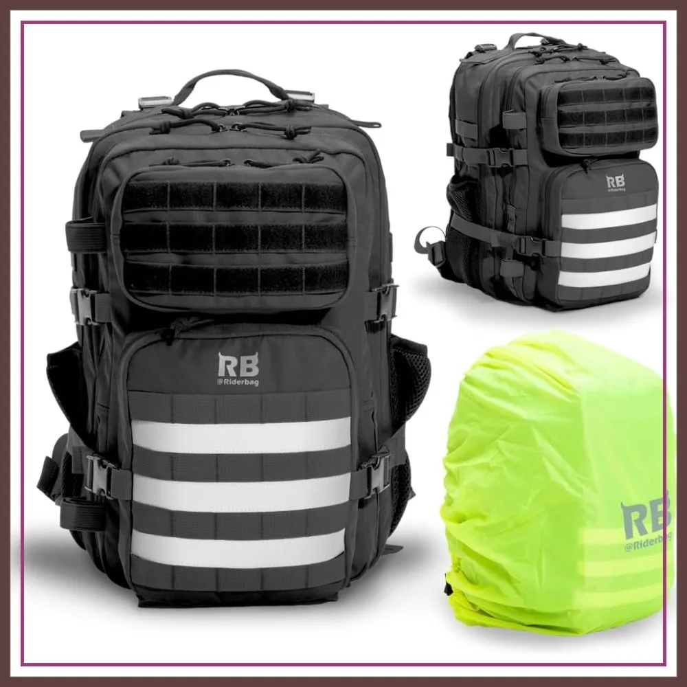 

Xtreme 30L Tactical Backpack for Work, Gym, Travel, Carry On with 16" Laptop Sleeve, Stick Holder, Rain Cover