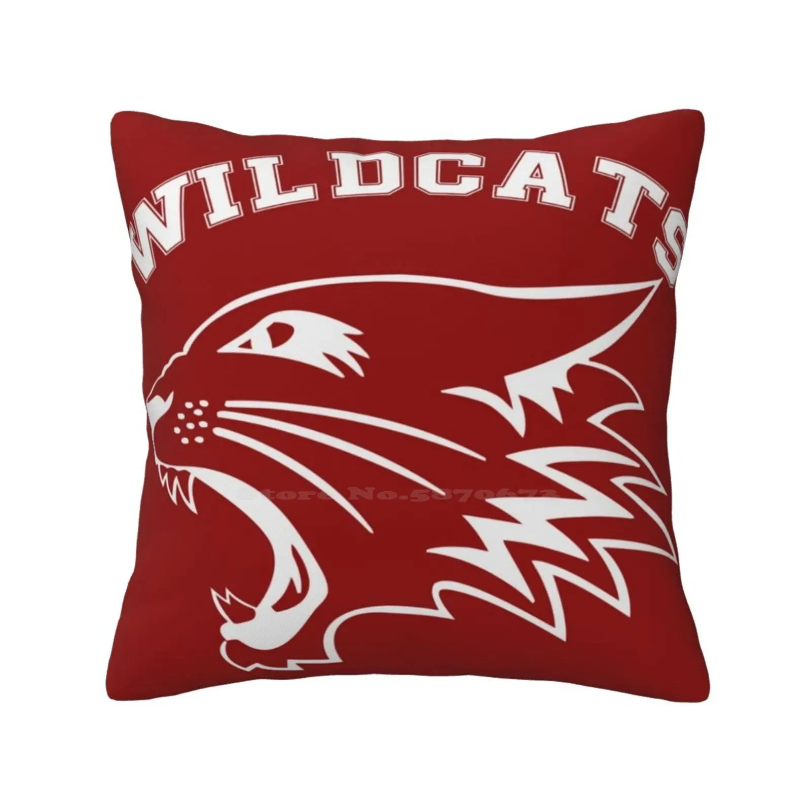 Wildcats Team Pillow Cover Hug Pillowcase High School Musical Hsm Troy Bolton East High School East High Wildcats Zac Efron