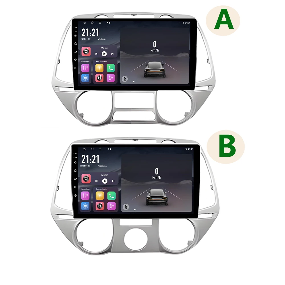 Android 16 autoradio multimediasysteem voor Hyundai i20 2008 2009 2010 2011 2012 Carplay Auto Player GPS Navigatie DSP BT Touchscreen - afbeelding 2