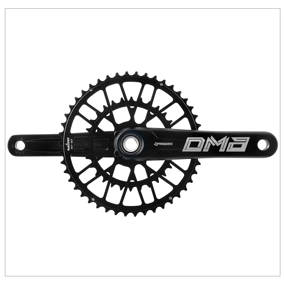 Prowheel Rennrad-Kurbelgarnitur 165 170 172,5 mm Doppelgeschwindigkeits-Kettenblatt 46/30 Zähne 48/32 Zähne 50/34 Zähne 52/36 Zähne 53/39 Zähne Geschwindigkeit Fahrradkettenblatt – Detail 27