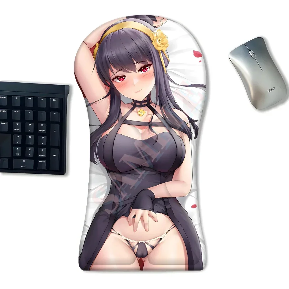 

Stormpike Yor Silicone 3D Half Body Mouse Pad Anime Sexy Mousepad with Wrist Rest Big Oppai Boobs