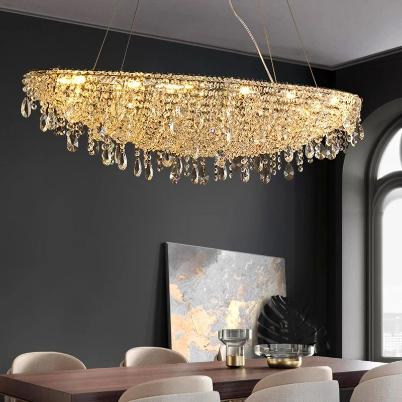 

home decorationPendant lights, luxury crystal living room chandelier, dining room Pendant lamp, ceiling light, indoor lighting