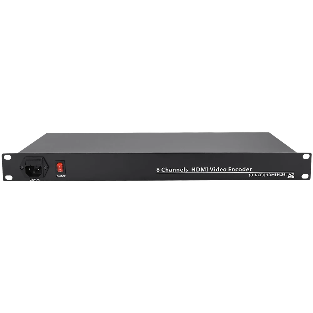 8 채널 MPEG-4 H.264 AVC HD HDMI 비디오 스트림 인코더 HDMI-IP 라이브 스트리밍 인코더 Srt Rtmp
