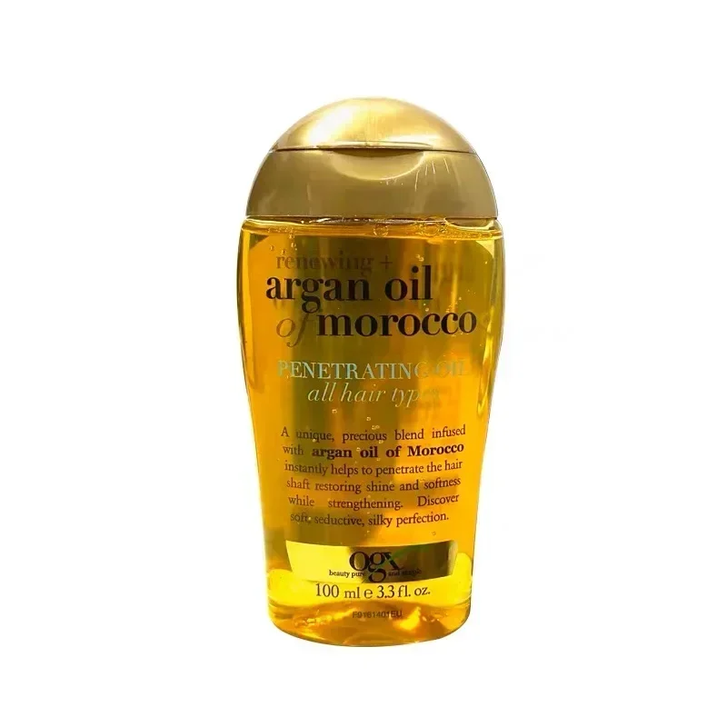 Organic Morocco Argan Oil Hair Care Scalp Essential Oil For Repairing Dry Damage Hair Treatment  Strength Renewing Hair Oil