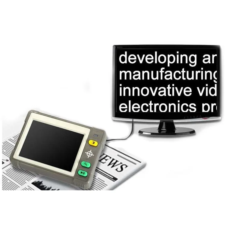 3.5Inch Portable Digital Video Magnifier with 7 Background Colors for Low Vision Aid Reading Digital Magnifier