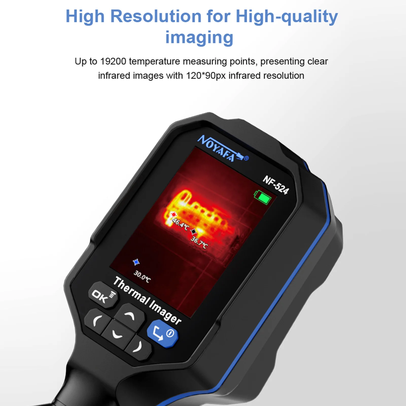 NF-524 Infrared Thermal Imager 120*90 Handheld Testing Imaging Camera PCB Circuit Temperature Meter Inspect Tool