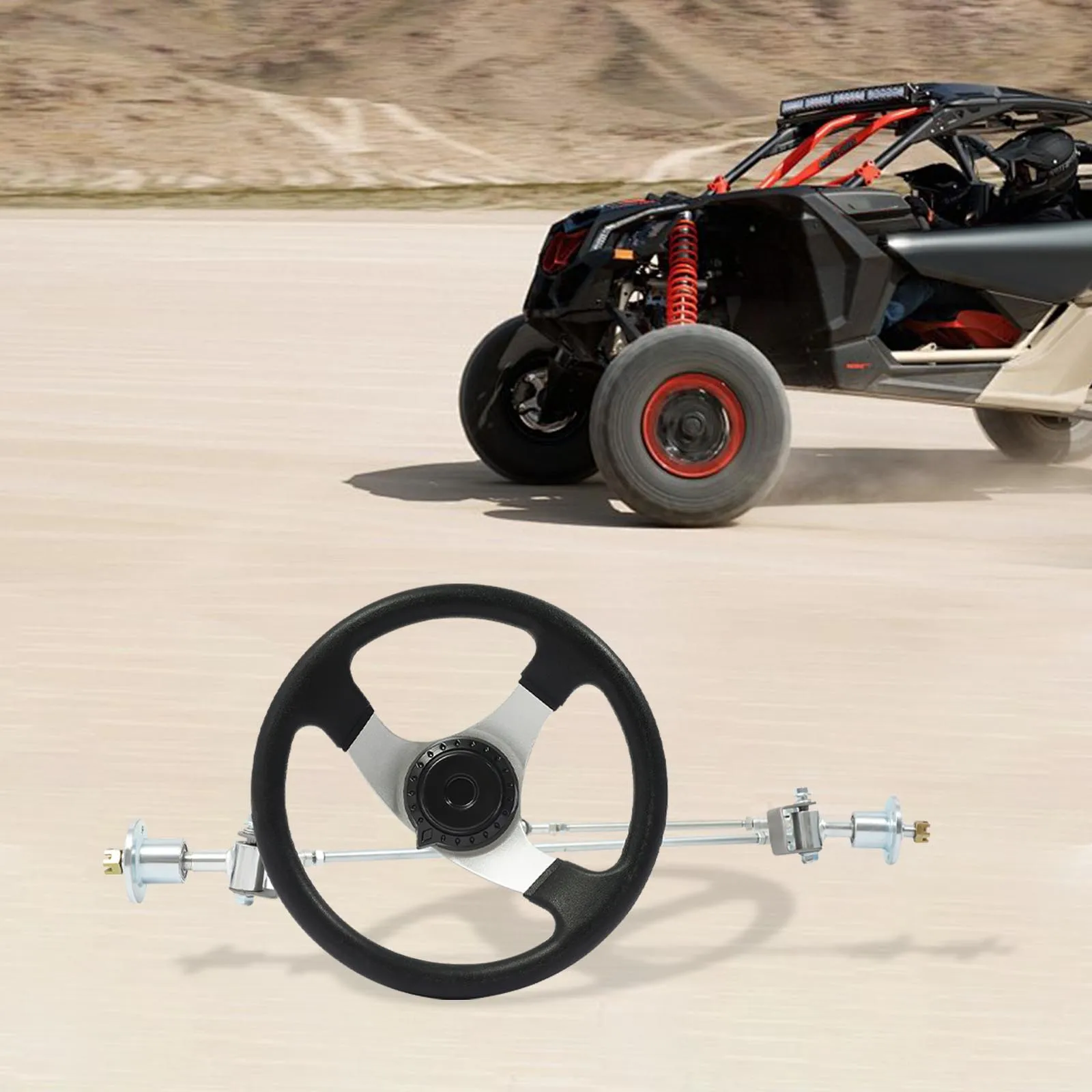 مجموعة تعديل التوجيه الأمامي مجموعة المحرك الأمامي لعجلة القيادة المعدنية لـ 168cc GO KART UTV ATV #5
