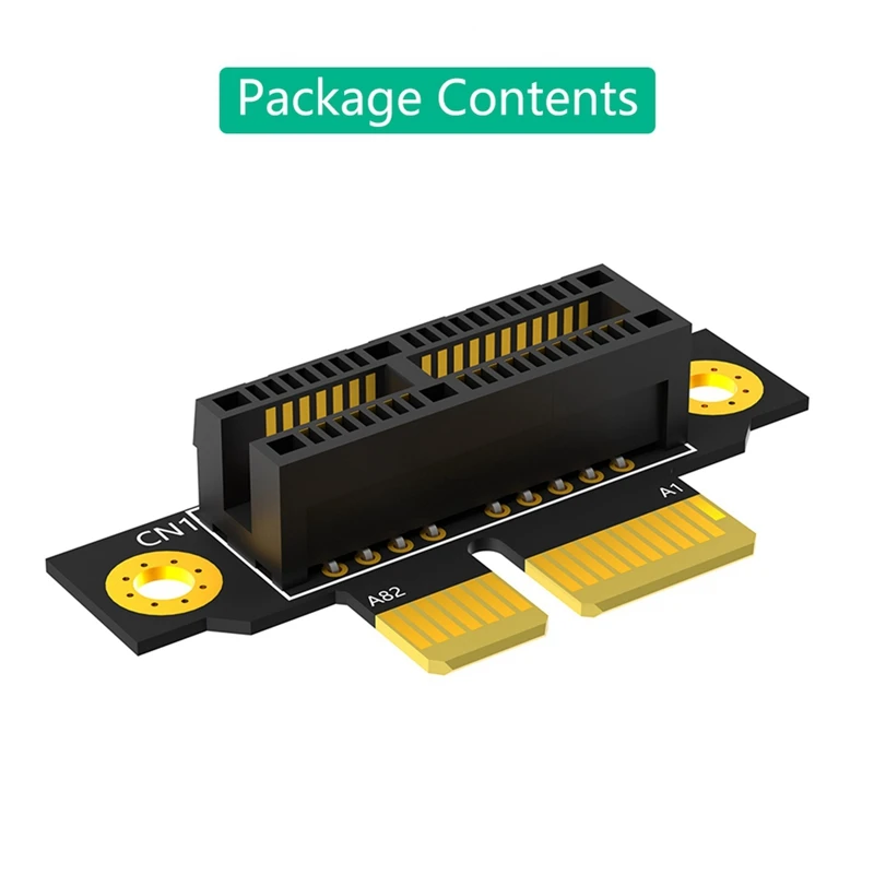 PCI-E 1X 3.0 90 Degree Reverse Male To Female Riser Card For 1U Server (Installation Direction Towards CPU)