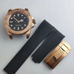 40mm NH35 Case Dial Hands Sapphire Glass Calendar for Yachtmaster SUB NH35 NH36 Movement Watch Accessories MOD Parts