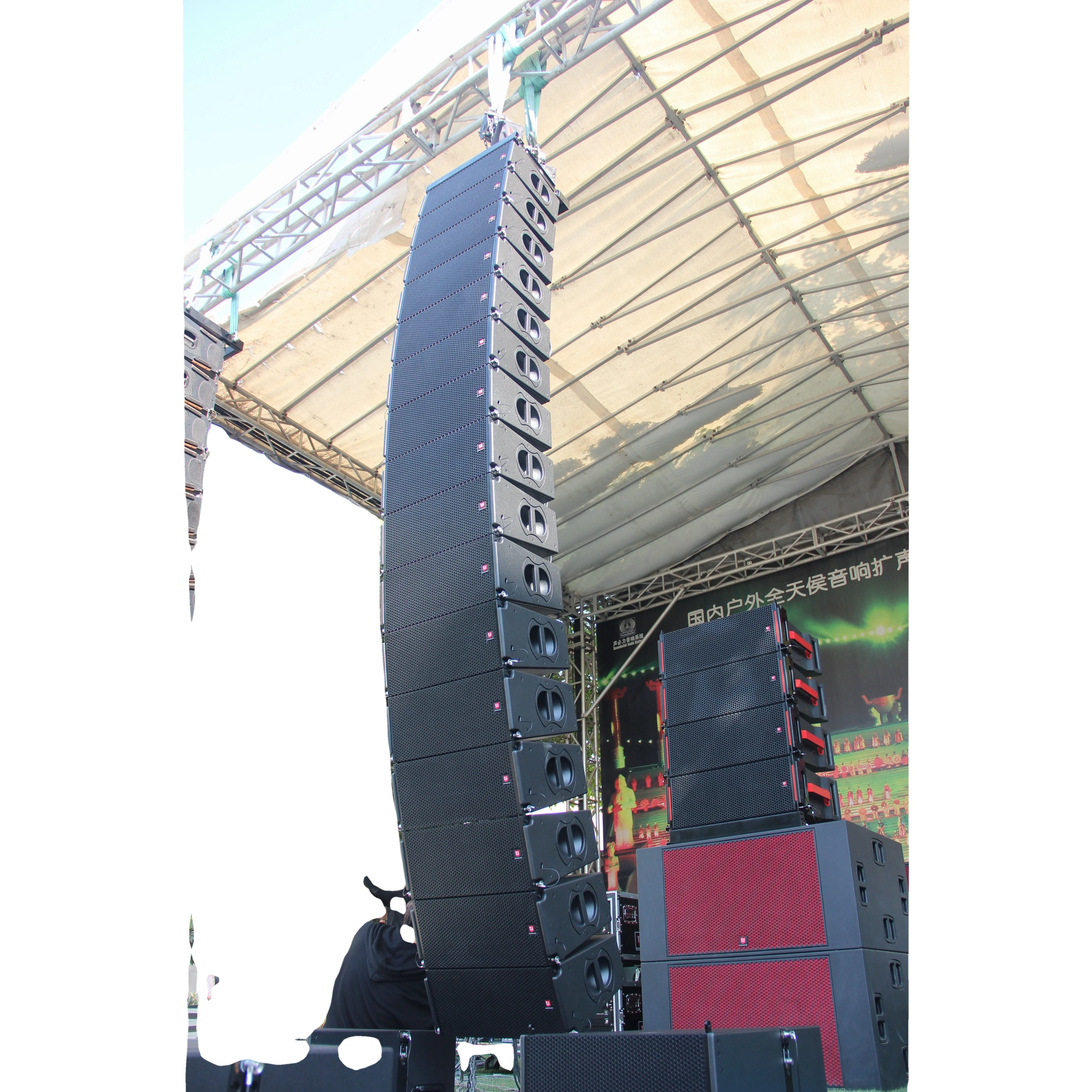 Акустическая система MAX-6 Line Array с двумя 6-дюймовыми вуферами, DJ-сабвуфер 18 дюймов, басовые динамики, звуковое оборудование, усилители, колонки