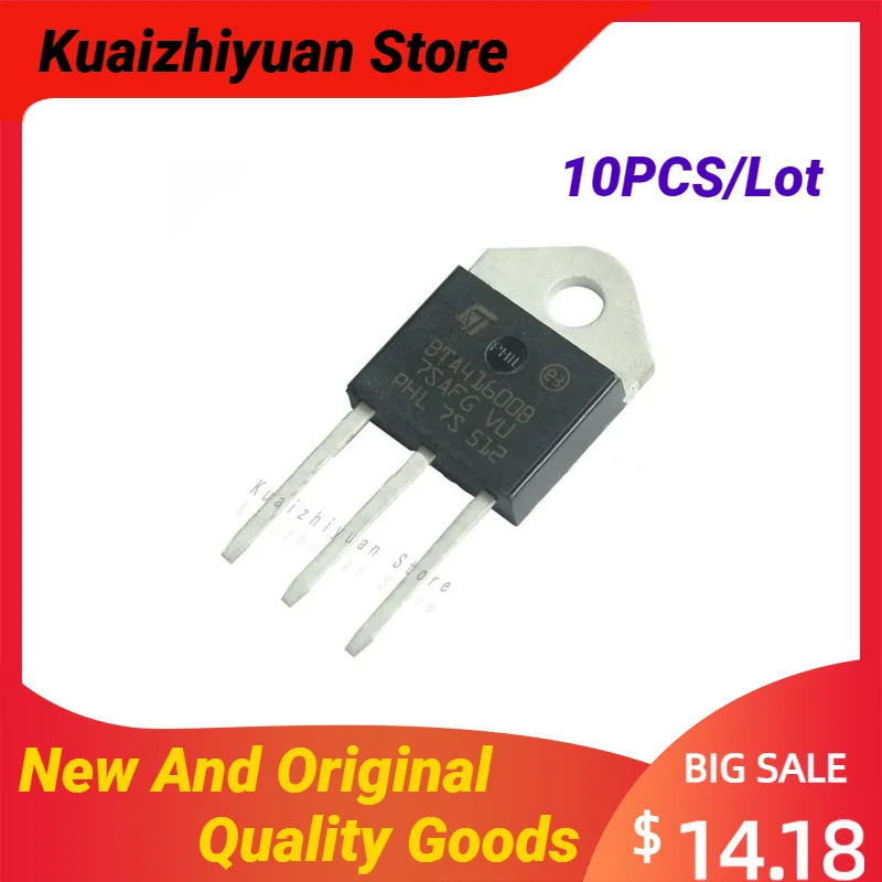 

10PCS/Lot New And Original BTA41-600BRG BTA41-600B 600V 40A TO-3 The Bidirectional Thyristor Uprightpackage Quality Goods