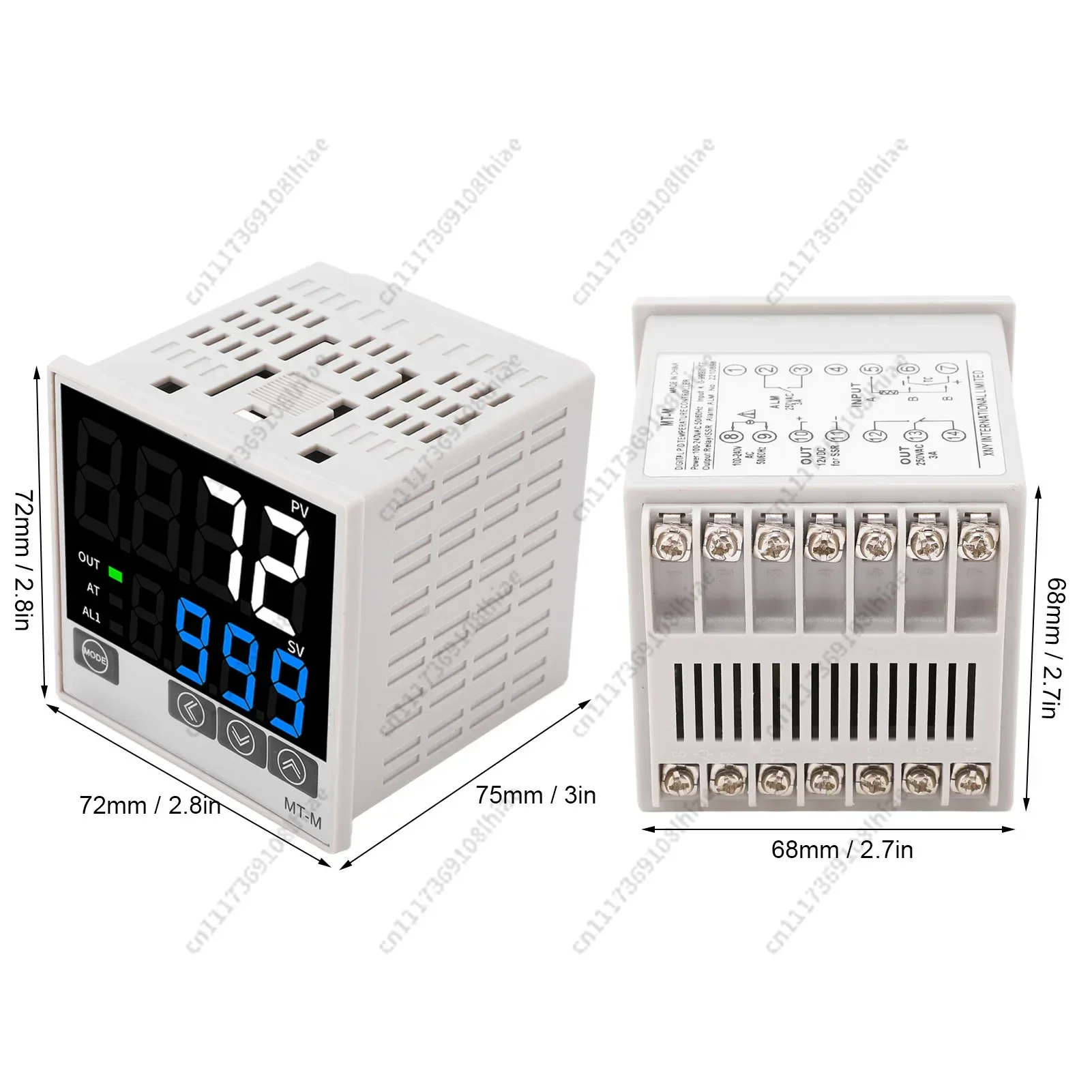 Temperature Control Instrument PID Temperature Controller Kit Intelligent Digital Display Automatic
