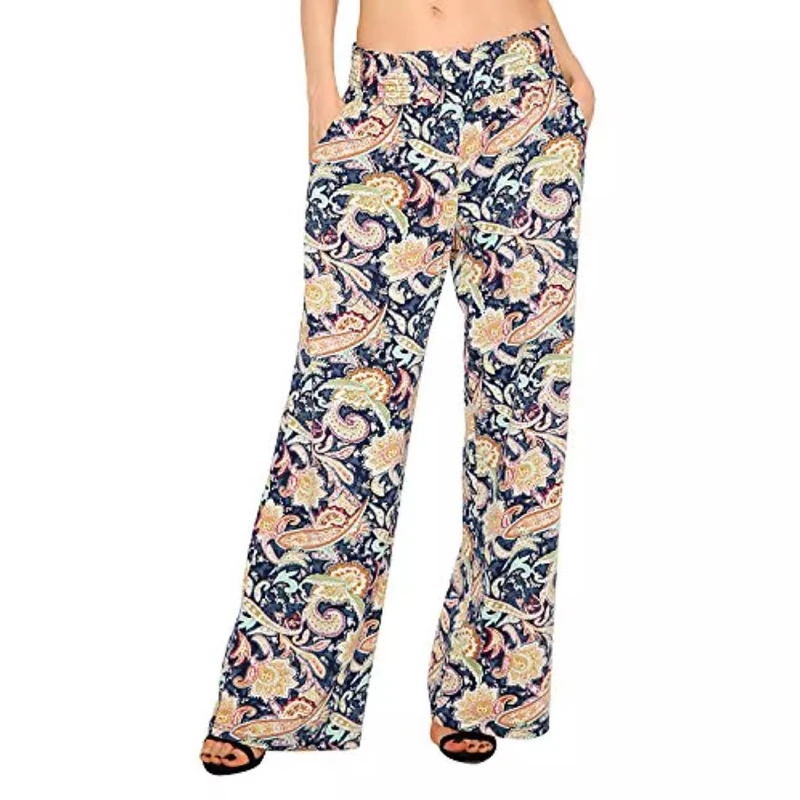 Women Patterns Printing Sexy Open Crotch Leggings Ankle-Length Wide Leg Pants Sporty Breathable Gym Fitness Crotchless Clubwear