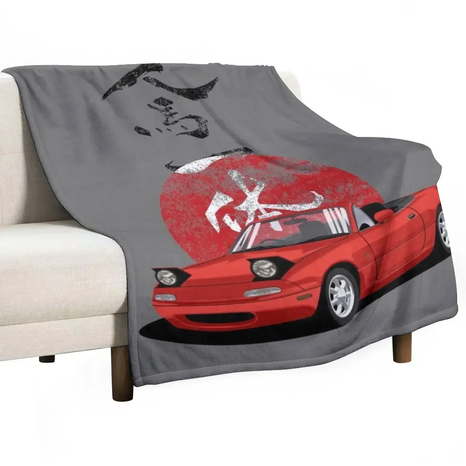 Rising jap Throw Blanket funny gift warm winter Flannel Fabric Summer Furry Decorative Beds Blankets