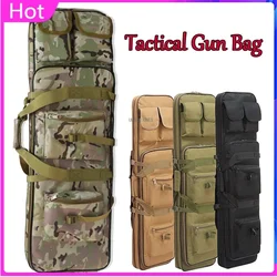 Taktik avcılık tabancası çantası 81cm 95cm 114cm Airsoft Paintball çekim eğitim savaş tüfek av tüfeği çanta için keskin nişancı karabina