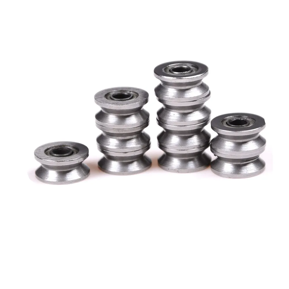 10pcs Micro Bearing V623 V624ZZ U623ZZ U624ZZ U604ZZ U-groove V-groove Over Line Pulley