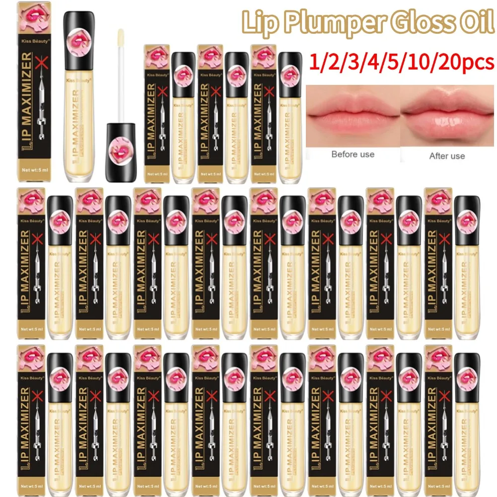 Fast Volumising Lip Plumper Serum Sexy Lip Oil Gloss Increase Lip Elasticity Reduce Fine Lines Brighten Moisturizing Lip Care