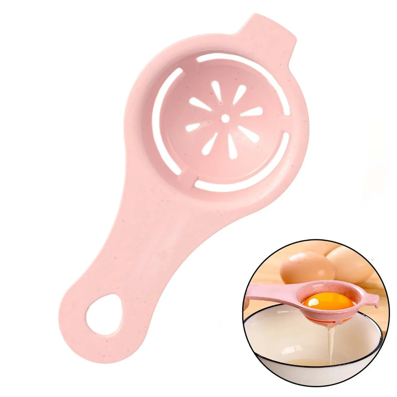 Mathiateur de jaune et de blanc d'œuf portable, outil de cuisson, tamis de cuisson, filtre en plastique, outils de cuisine, accessoires de cuisine essentiels